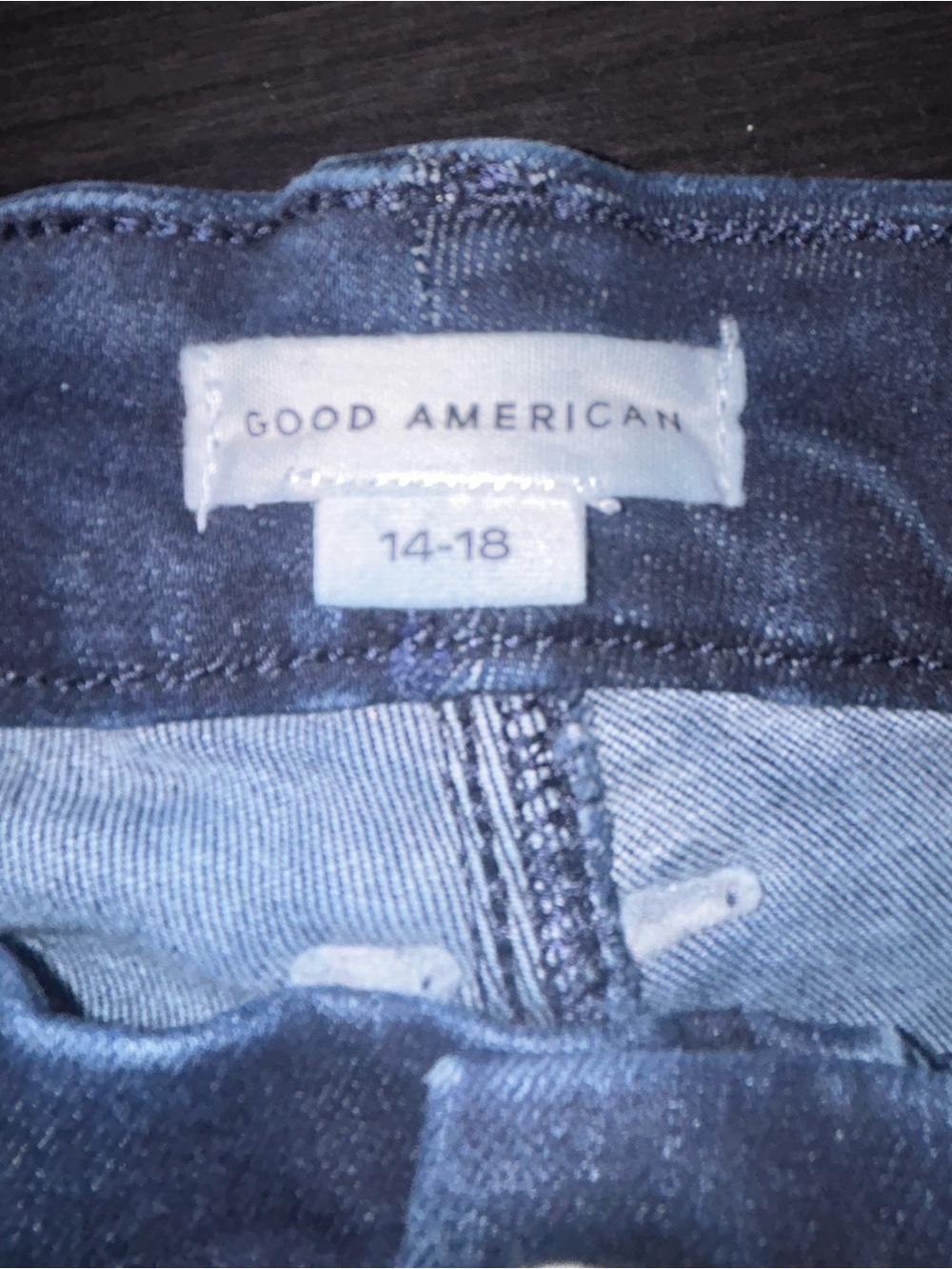 Good American Good Curve Straight super high rise straight jeans size 14-18 - Picture 7 of 9